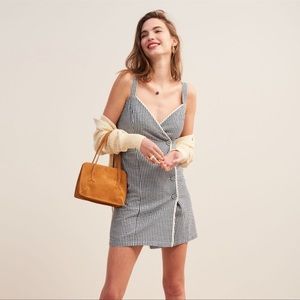 Rouje Lorene black and white gingham dress